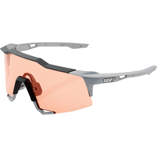 100% - 100% Speedcraft Sunglasses - 61001-424-01 - Gray / Hiper Coral Lens - OSFM