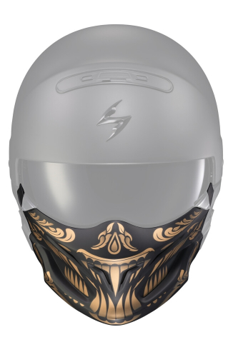 Scorpion - Scorpion Face Mask for Covert Helmets - Apex Gloss Black/Gold - 52-546-25