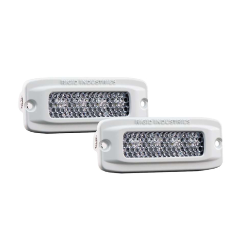 RIGID Industries - RIGID Industries SR-Q Series PRO RGB Diffused LED - Flush Mount - Pair - White