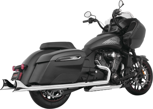 Freedom Performance - Freedom Performance 2.5in Sharktail Slip-Ons for Challenger - Standard Chrome - IN00063