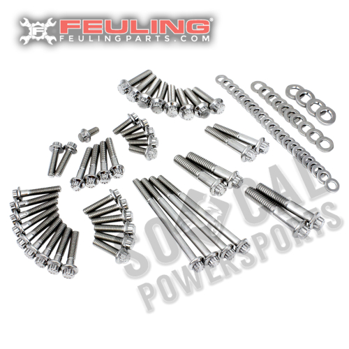 Feuling - Feuling 12 Point Primary/Transmission Stainless Steel Kit - 3028
