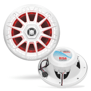 Boss Audio - Boss Audio MRGB55B 5.25" Marine Speakers w/RGB Lighting - White