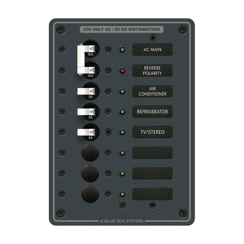 Blue Sea Systems - Blue Sea 8127 AC Main + 6 Positions
