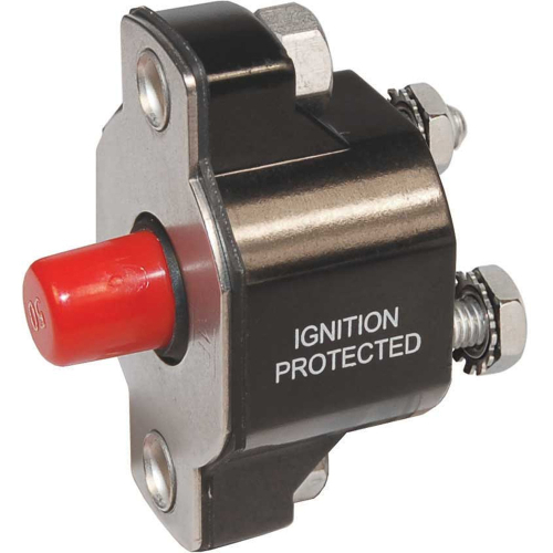 Blue Sea Systems - Blue Sea 2138 Medium Duty Push Button Reset-Only - 15A