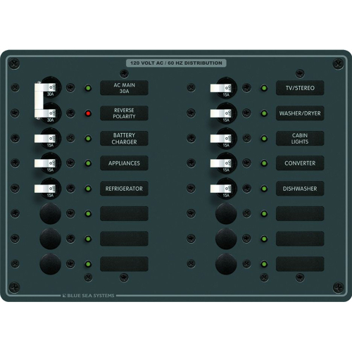 Blue Sea Systems - Blue Sea 8464 AC Main +14 Positions