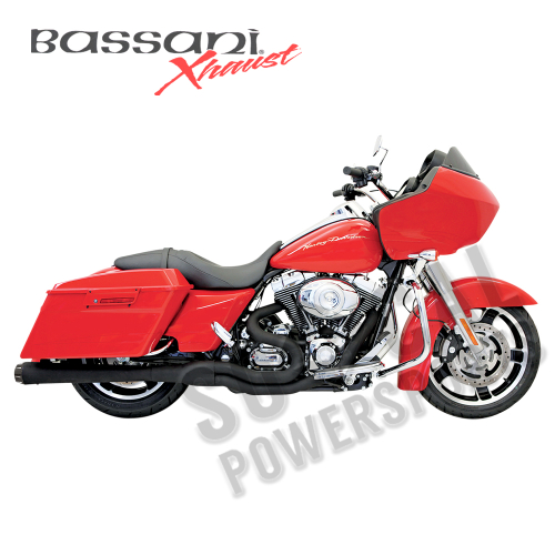 Bassani Manufacturing - Bassani Manufacturing Road Rage II Mega Power Exhaust System - Black Ceramic - FLH-767B