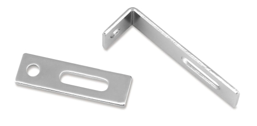 Bikers Choice - Bikers Choice Exhaust Support Brackets - Flat - 4 3/4in. Long, 7/8in. Wide - 71191H4