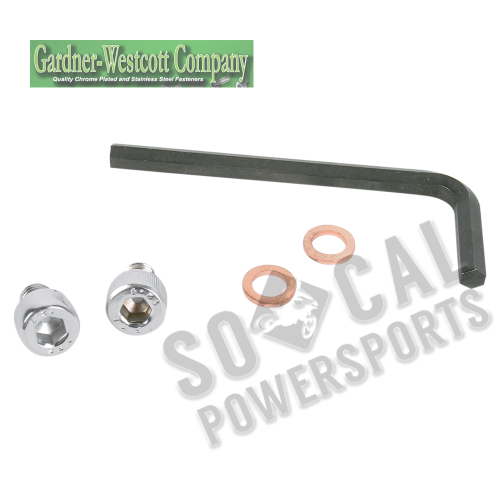 Gardner-Westcott - Gardner-Westcott Fork Slider Drain Screw - Wide Glide Forks - C-74-45