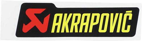 Akrapovic - Akrapovic General Replacement High-Temp Exhaust Sticker - 150mm L x 44mm H - P-HST2AL