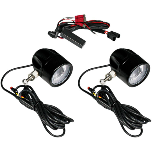 Custom Dynamics - Custom Dynamics LED Halo Fog Lights - Black - PB-FOG-UNV-B
