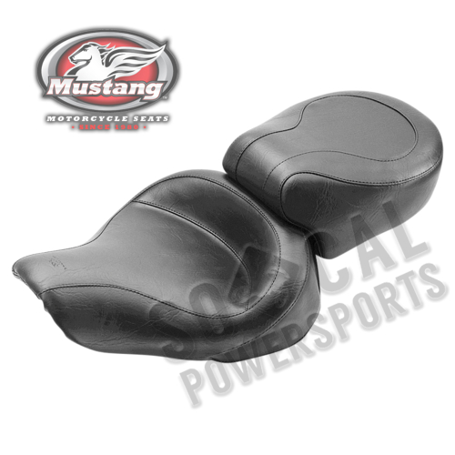 Mustang - Mustang Wide Super Touring One-Piece Vintage Seat - No Studs - 75415