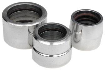 T.M. Designworks - T.M. Designworks No-Leak Exhaust Collars - Anodized - EC-250-AL