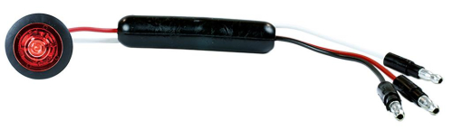 Grote - Grote Micronova LED Marker Dual Intensity Light - Round with Grommet - 1.1in. Wide - Red - 49362
