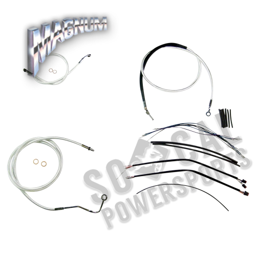 Magnum - Magnum Sterling Chromite II Handlebar Installation Kit for 12-14in. Ape - 387851