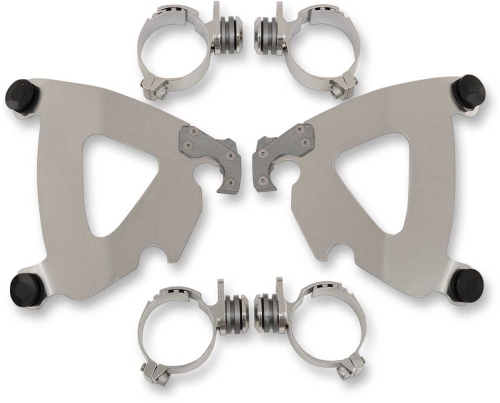 Memphis Shades - Memphis Shades Trigger Lock Mount Kit for Road Warrior Fairing - Polished - MEK2029