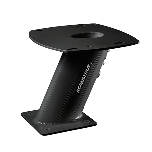 Scanstrut - Scanstrut PowerTower 10" Aluminum 2kW/4kW Raymarine, Garmin, Navico Aft Lean - Black
