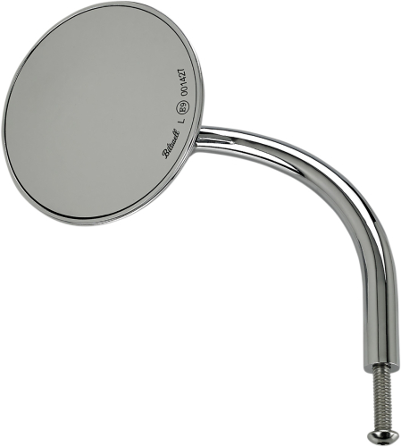 Biltwell Inc. - Biltwell Inc. Round Perch Mount Utility Mirror - Chrome - 6503-400-531