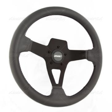 Grant - Grant Vinyl Steering Wheel - Black/Gray - 8524