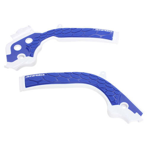 Acerbis - Acerbis X-Grip Frame Guards - White/Blue - 2449531029