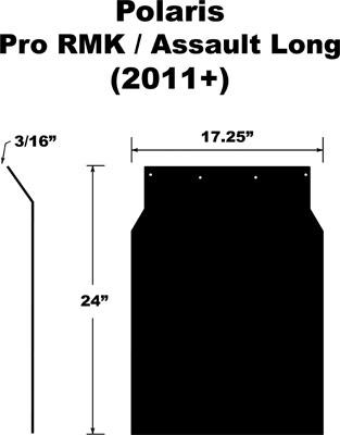 Proven Design Products - Proven Design Products Snow Flap - Long - SF11RMKPB-L