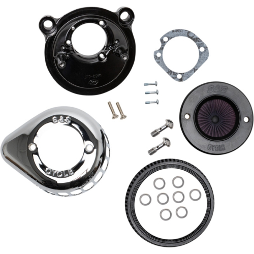 S&S Cycle - S&S Cycle Air Stinger Stealth Air Cleaner Kit - Chrome - 170-0725