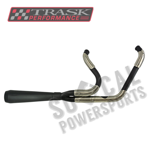 Trask Performance - Trask Performance Assault 2-Into-1 Exhaust System - Black Ceramic - TM-5040BK