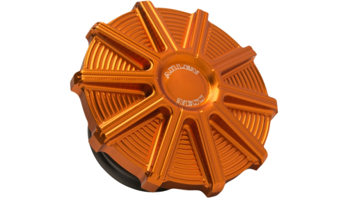 Arlen Ness - Arlen Ness Vented Gas Cap - 10-Gauge - Orange Anodized - 701-005