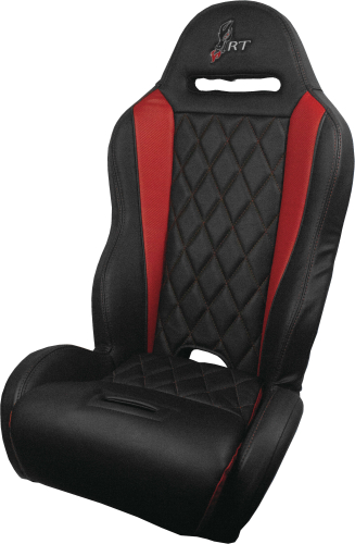 Dragonfire Racing - Dragonfire Racing Highback RT Diamond Series Seat - Black/Red - 15-0068