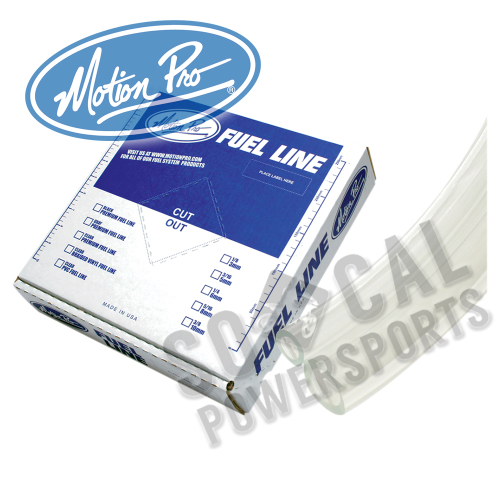 Motion Pro - Motion Pro Premium Fuel Line - 1/4in. ID x 7/16in. OD - 25ft. Length - Clear - 12-0044