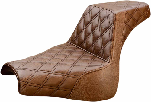 Saddlemen - Saddlemen Step-Up Full LS Seat - Brown Full Diamond - 818-28-175BR