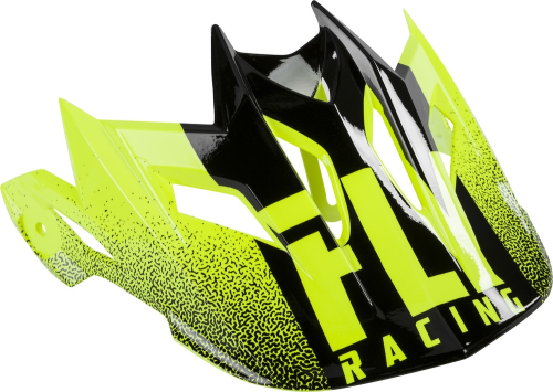 Fly Racing - Fly Racing Visor for Default 2019 Helmets - Hi-Vis/Black - 73-91124
