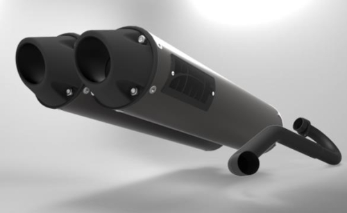 HMF Engineering - HMF Engineering Performance Series Dual Full System Exhaust - Black - 01660A637786