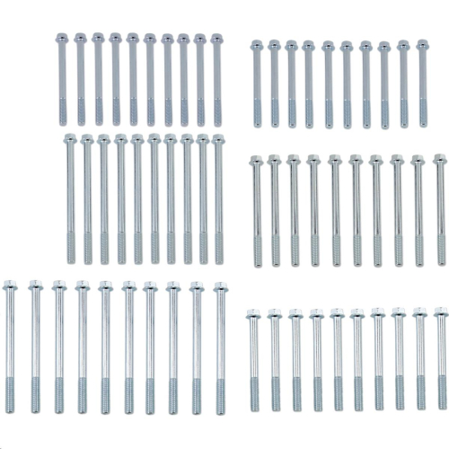 Bolt MC Hardware - Bolt MC Hardware M6 Small Hex Head Flange Bolts Refill Pack - 60, 65, 70, 75, 80 & 90mm - SV-M6HEXF-3