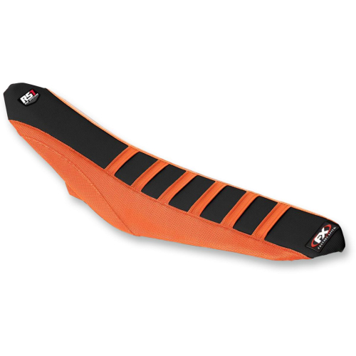 Factory Effex - Factory Effex RS1 Seat Cover - Orange Sides/Black Top/Orange Ribs - 20-29526