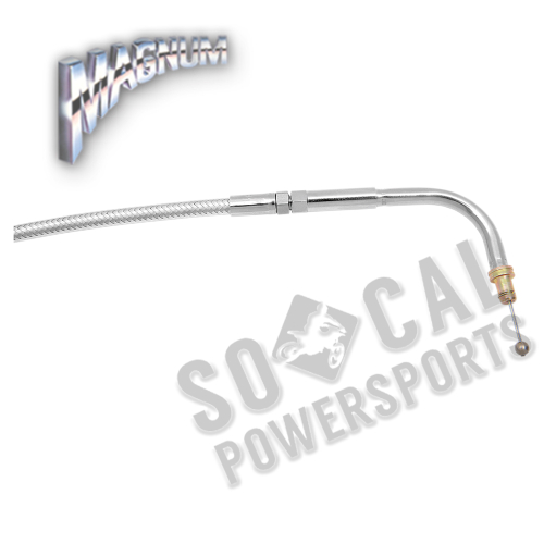 Magnum - Magnum Alternative Length Polished Stainless Braided Throttle Cable - 43 1/2in. - 53214