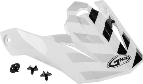 G-Max - G-Max Visor with Screws for MX-86 Fame Helmets - White/Silver/Gray - G086072