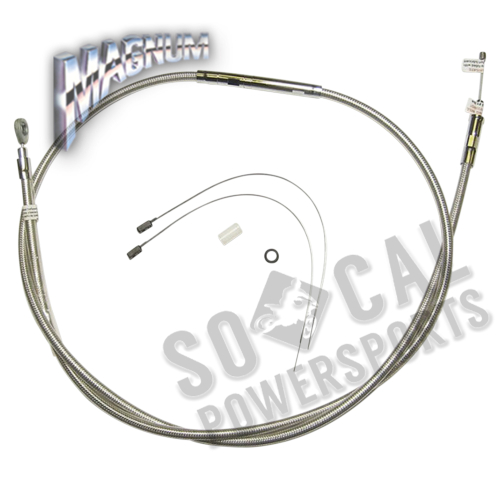 Magnum - Magnum Polished Stainless Steel High Efficiency Braided Clutch Cable - 70-11/16in. - 522814