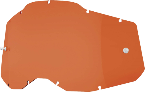 100% - 100% Replacement Lens for Adult Racecraft 2/Accuri 2/Stratus 2 Goggles - Orange - 51008-106-01