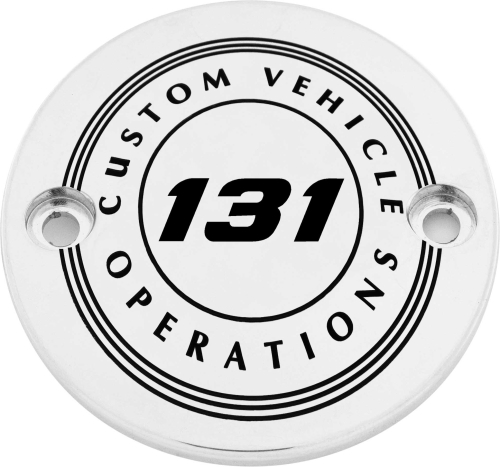 Custom Engraving LTD - Custom Engraving LTD Displacement Points Cover for 131 CVO - Chrome - 131-10-63