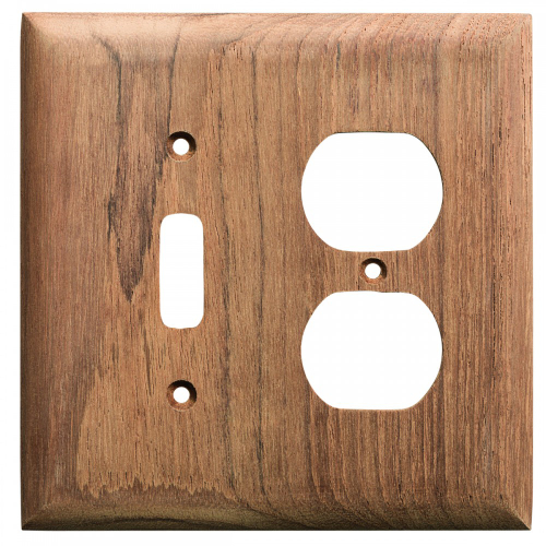 Whitecap - Whitecap Teak Toggle Switch/Duplex/Receptacle Cover Plate