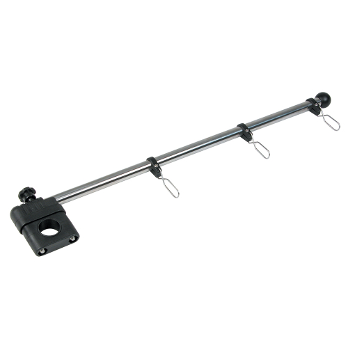 Whitecap - Whitecap 17" Rail Mount Flag Pole - 1/2" Diameter, Stainless Steel Staff Nylon Mount