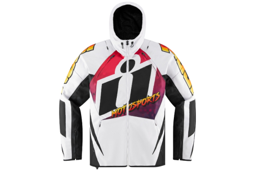 Icon - Icon Airform Quarterflash Jacket - 2820-5958 - White/Black/Red - Large