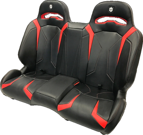 Pro Armor - Pro Armor Le Suspension Bench Seat - Black/Red - P144S191RD