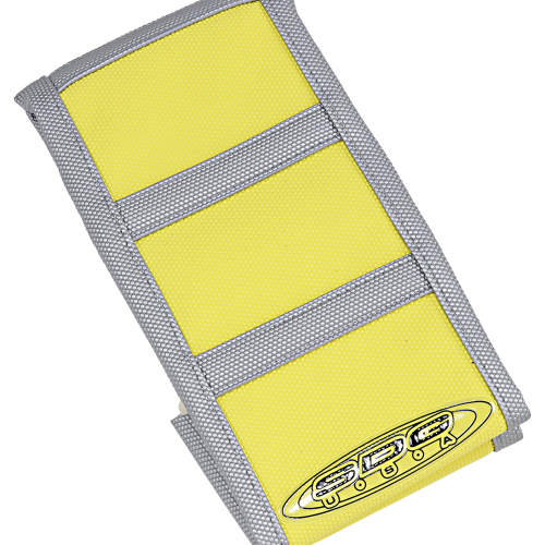 SDG - SDG 6-Rib Gripper Seat Cover - Yellow Top/Gray Sides with Gray Ribs - 95925XYX