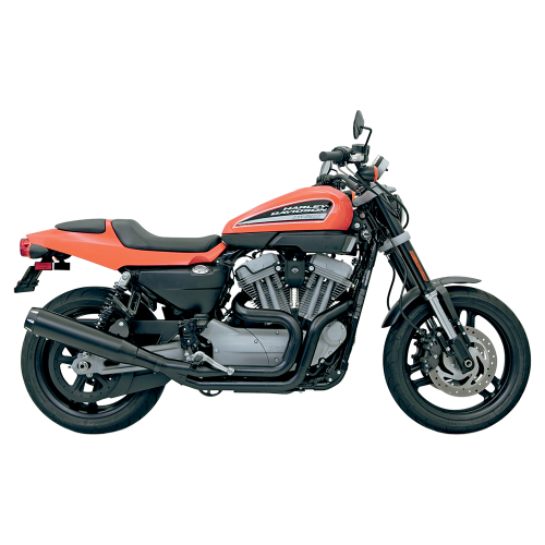 Bassani Manufacturing - Bassani Manufacturing Road Rage II B1 Power Exhaust System with Heat Shields - Black with Black End Cap - 1XR8R
