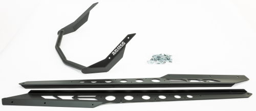 Skinz Protective Gear - Skinz Protective Gear Rear Custom Aluminum Bumper - Flat Black - SDRB467-FBK