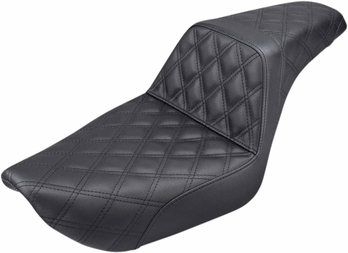 Saddlemen - Saddlemen Step-Up Full Lattice Stitch Seat - Black - 896-04-175