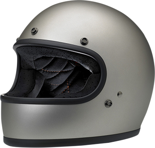 Biltwell Inc. - Biltwell Inc. Gringo Solid Helmet - 1002-203-101 - Gloss Titanium - X-Small