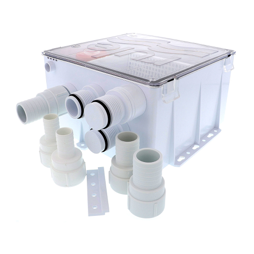 Rule - Rule Shower Drain Box w/1100 GPH Pump - 12V