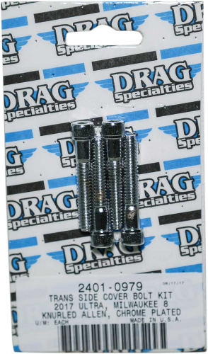 Drag Specialties - Drag Specialties Transmission Side Cover Bolt Kit - Knurled - 2401-0979